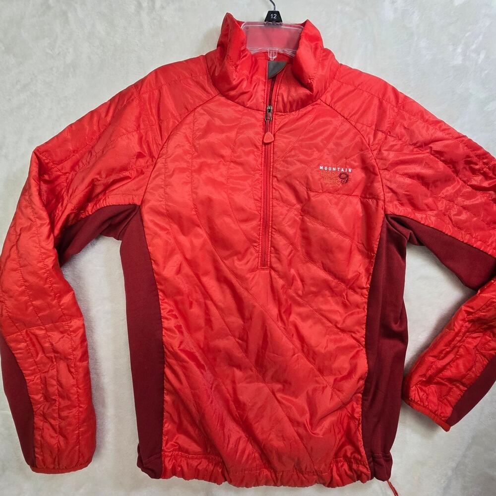Mountain Hardwear Red Quilted Athletic Jacket sz med